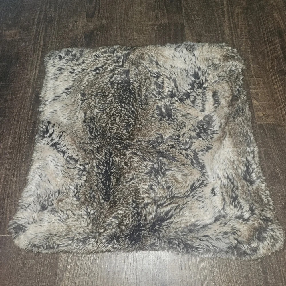 West Elm Faux Fur Pillow Case